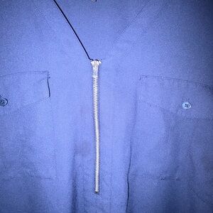 Express Deep Navy V-Neck Top